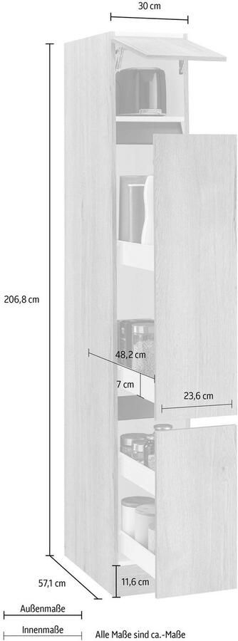 OPTIFIT Apothekerskast Roth Breedte 30 cm - Foto 9