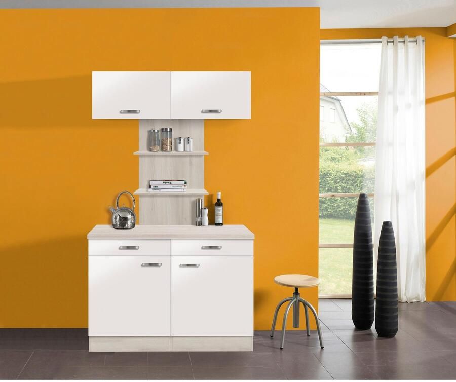 OPTIFIT Buffetkast Faro met metalen handgrepen breedte 120 cm