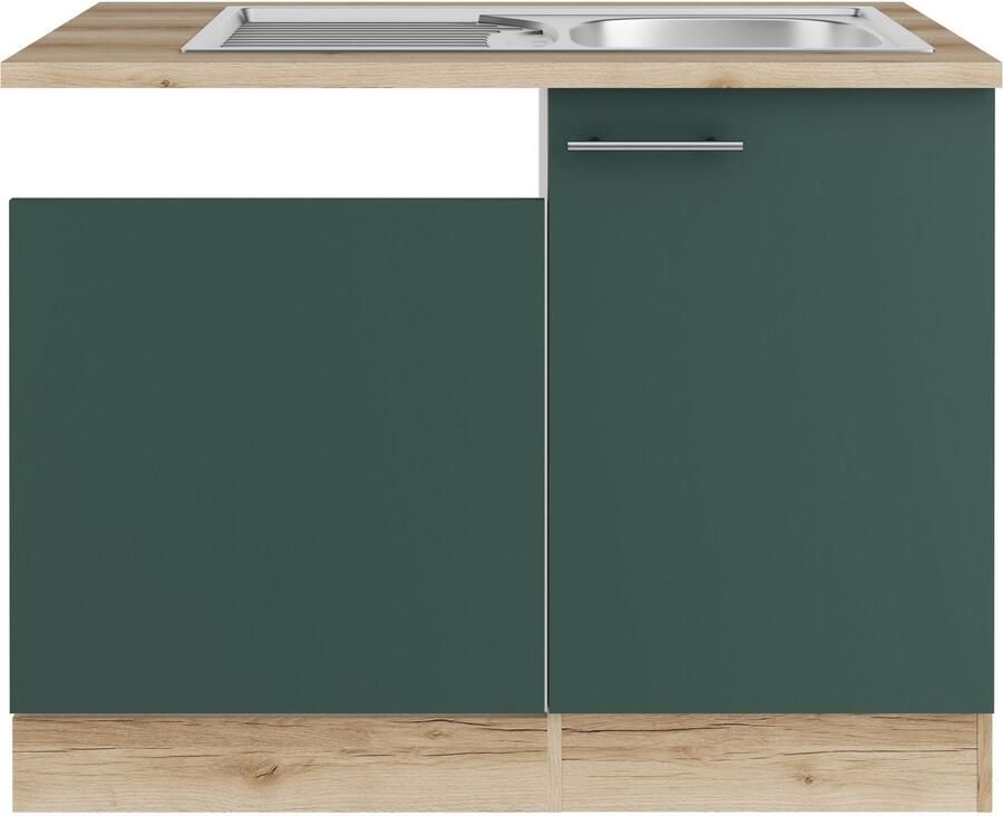 OPTIFIT Gootsteenkast Bella Breedte 110 cm voor gedeeltelijk geïntegreerde vaatwasser