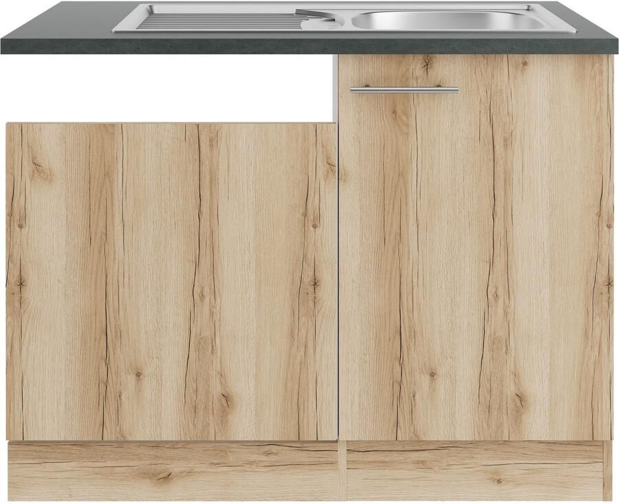 OPTIFIT Gootsteenkast Bella Breedte 110 cm voor gedeeltelijk geïntegreerde vaatwasser