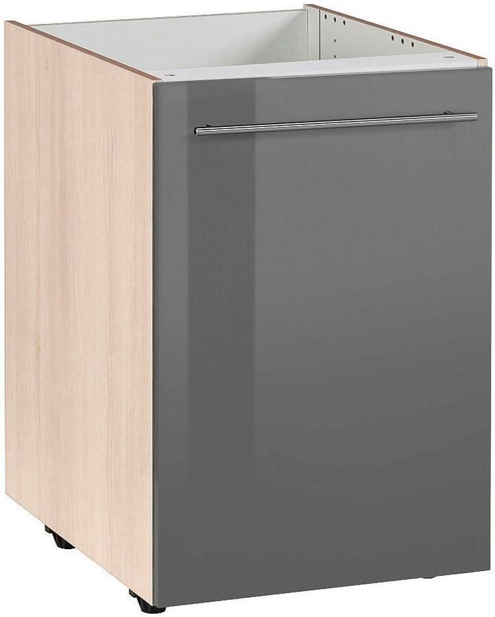 OPTIFIT Gootsteenkast Bern 50 cm breed met 1 deur met in hoogte verstelbare poten met metalen greep