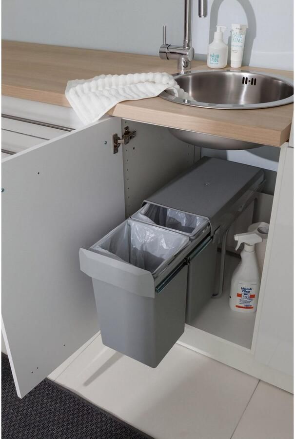 OPTIFIT Gootsteenkast Bern 50 cm breed met 1 deur met in hoogte verstelbare poten met metalen greep - Foto 6