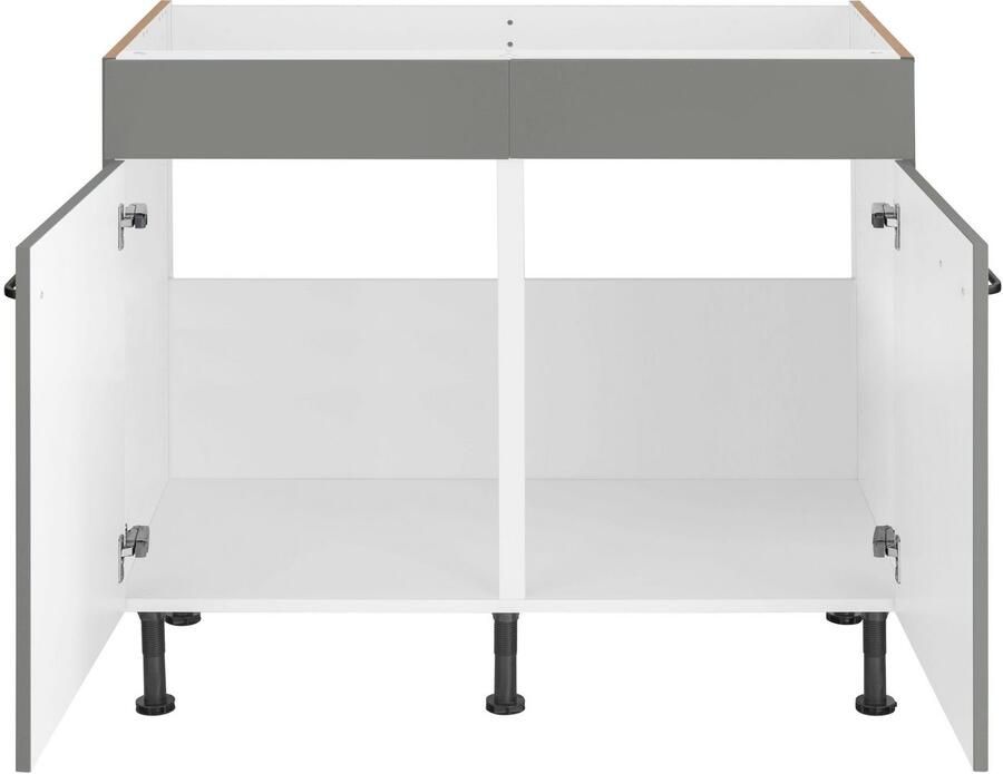 OPTIFIT Gootsteenkast Elga met soft-close-functie in hoogte verstelbare poten breedte 100 cm - Foto 4