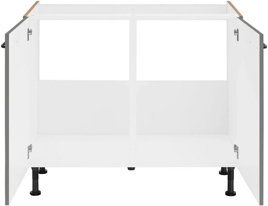 OPTIFIT Gootsteenkast Elga met soft-close-functie in hoogte verstelbare poten breedte 100 cm - Foto 4