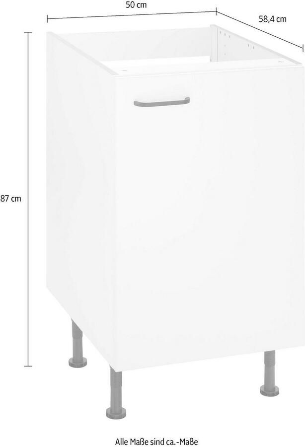 OPTIFIT Gootsteenkast Elga met soft-close-functie in hoogte verstelbare poten breedte 50 cm - Foto 2