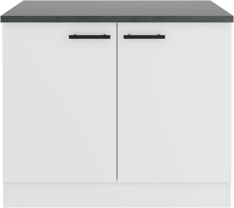 OPTIFIT Gootsteenkast Palma Breedte 100 cm inclusief inbouwspoelbak