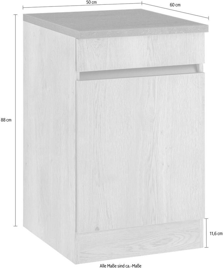 OPTIFIT Gootsteenkast Roth Breedte 50 cm
