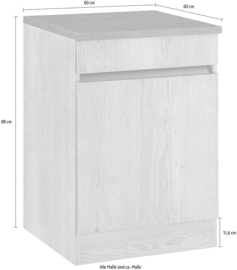 OPTIFIT Gootsteenkast Roth Breedte 60 cm