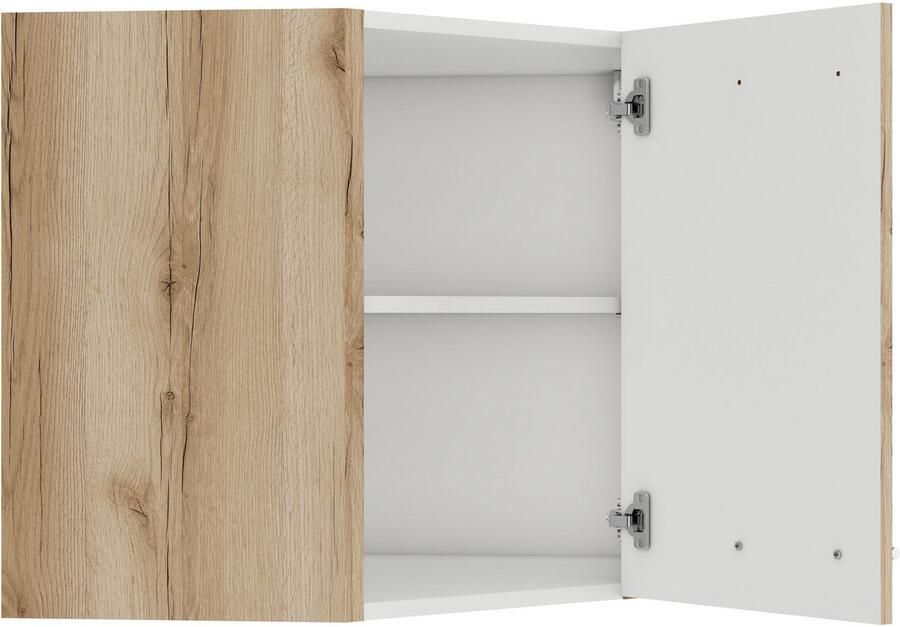 OPTIFIT Hangend hoekkastje Bella Breedte 60 x 60 cm deuropening verwisselbaar - Foto 2