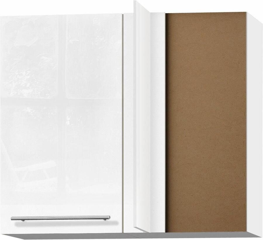 OPTIFIT Hangend hoekkastje Bern Breedte 85x45 cm met metalen greep