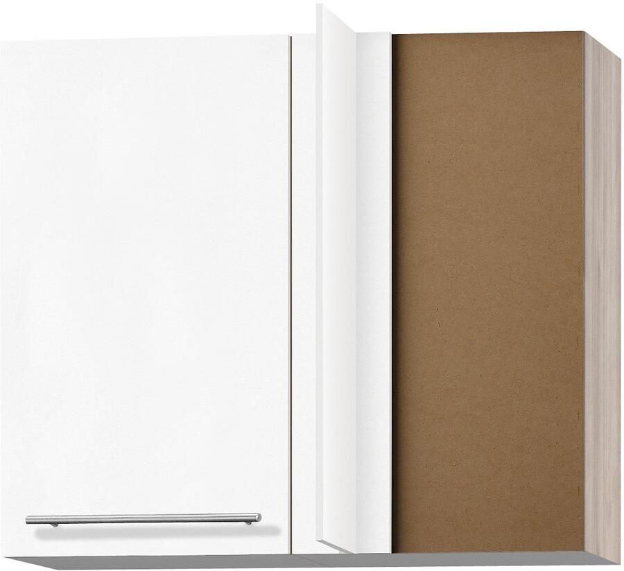 OPTIFIT Hangend hoekkastje Bern Breedte 85x45 cm met metalen greep