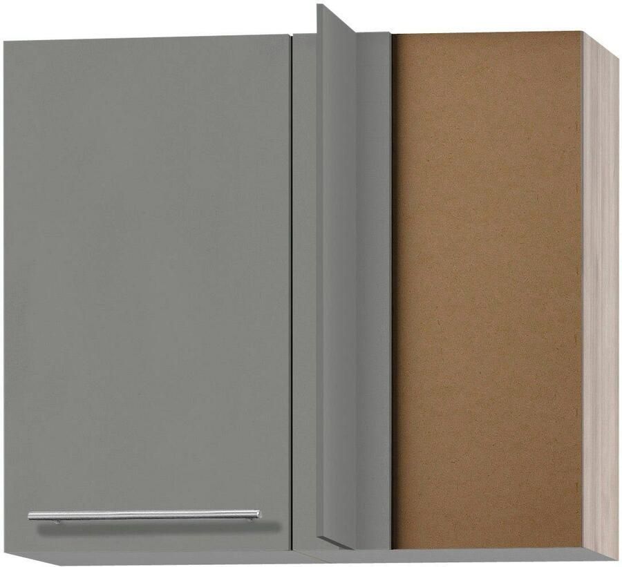 OPTIFIT Hangend hoekkastje Bern Breedte 85x45 cm met metalen greep