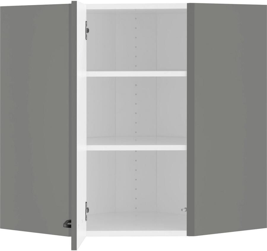OPTIFIT Hangend hoekkastje Elga met soft-closefunctie en metalen greep breedte 60x60 cm