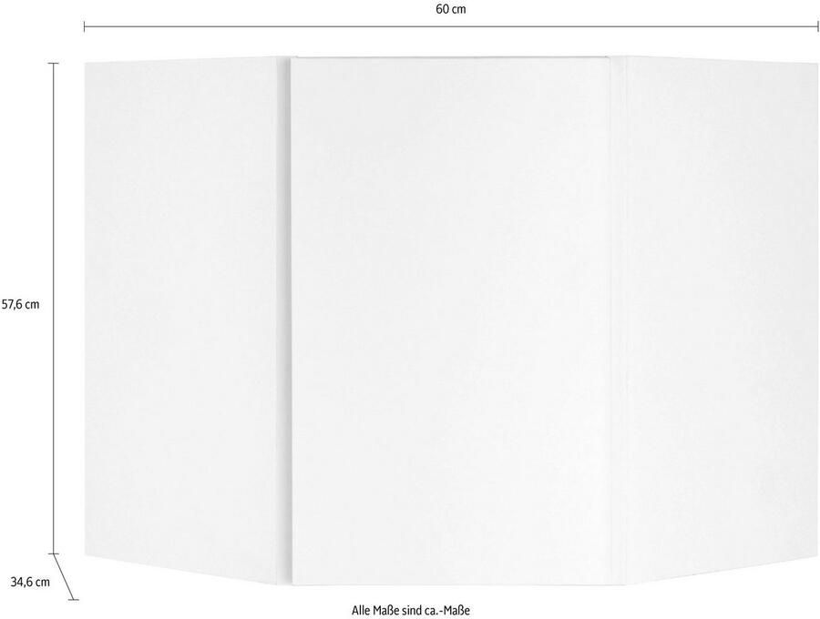 OPTIFIT Hangend hoekkastje Roth Breedte 60x60 cm - Foto 2