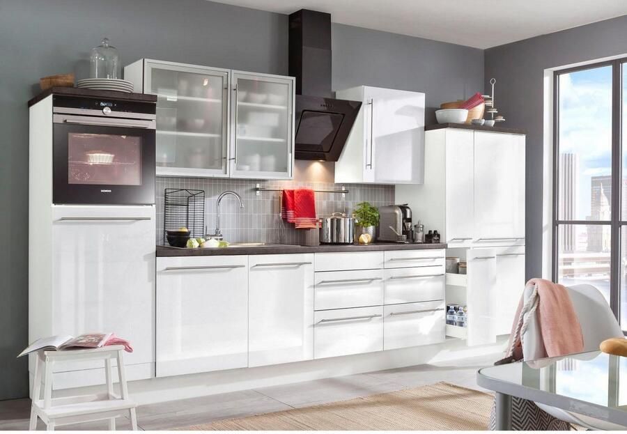 OPTIFIT Ovenombouwkast Bern 60 cm breed 176 cm hoog in hoogte verstelbare stelpootjes met metalen greep