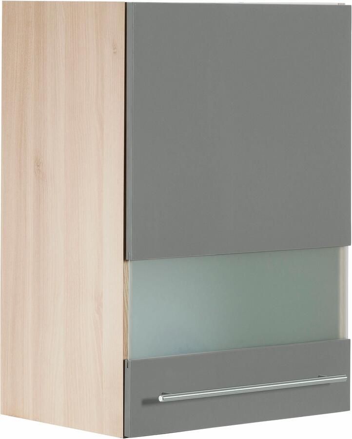 OPTIFIT Hangend kastje met glasdeur Bern Breedte 50 cm front met melkglas-inzet met metalen greep - Foto 3