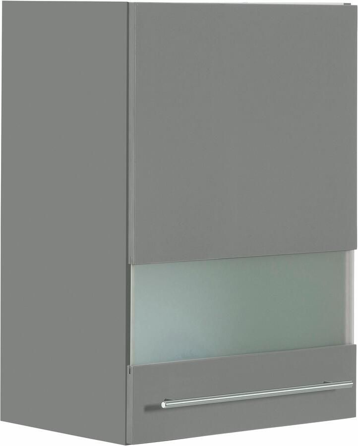 OPTIFIT Hangend kastje met glasdeur Bern Breedte 50 cm front met melkglas-inzet met metalen greep - Foto 3