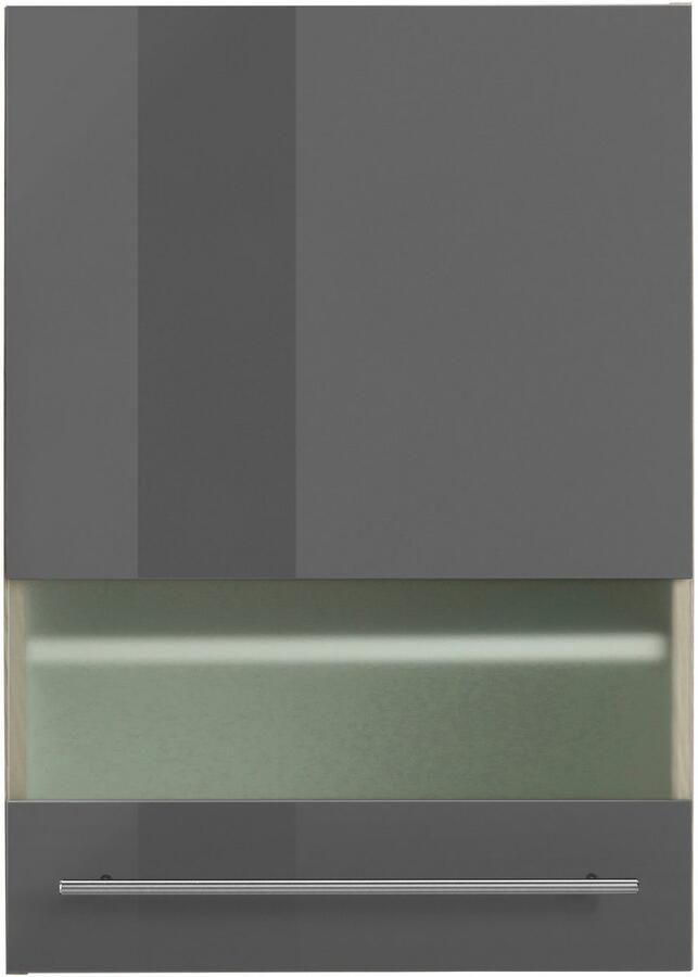 OPTIFIT Hangend kastje met glasdeur Bern Breedte 50 cm front met melkglas-inzet met metalen greep - Foto 3