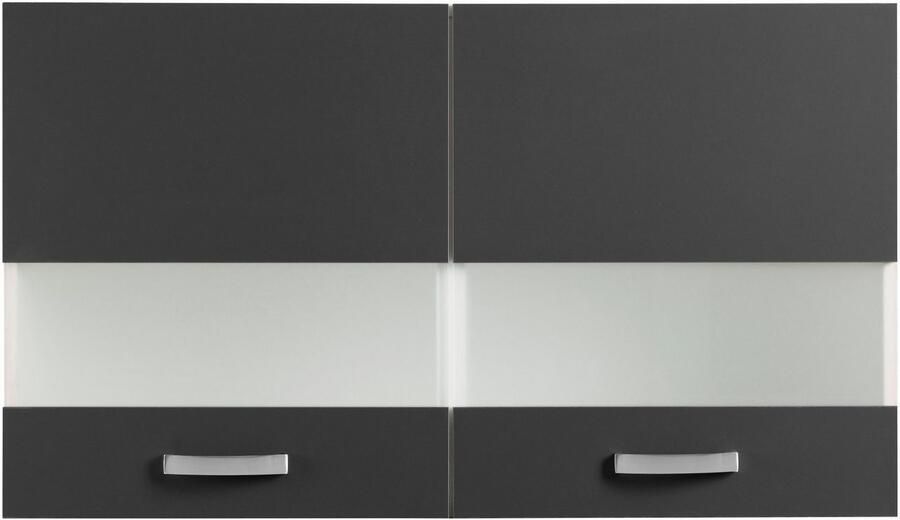 OPTIFIT Hangend kastje met glasdeur Faro met metalen handgrepen breedte 100 cm - Foto 3