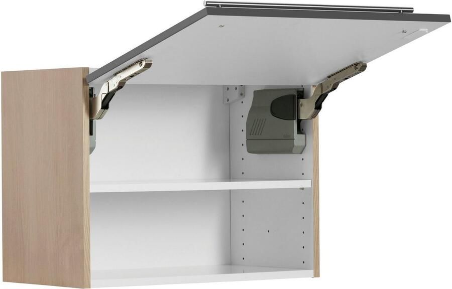 OPTIFIT Hangend kastje met klep Bern Breedte 60 cm 1 klep inclusief demper met metalen greep - Foto 4