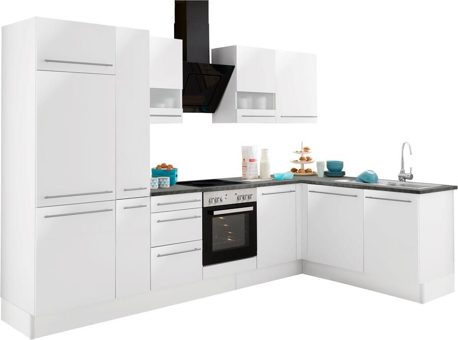 OPTIFIT Hoekkeuken Bern Breedte 315x175 cm naar keuze met elektrische apparaten verstelbare poten - Foto 9