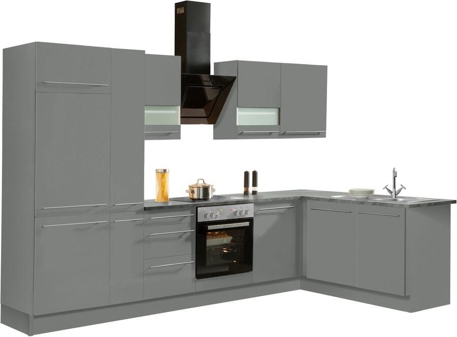 OPTIFIT Hoekkeuken Bern Breedte 315x175 cm naar keuze met elektrische apparaten verstelbare poten - Foto 5