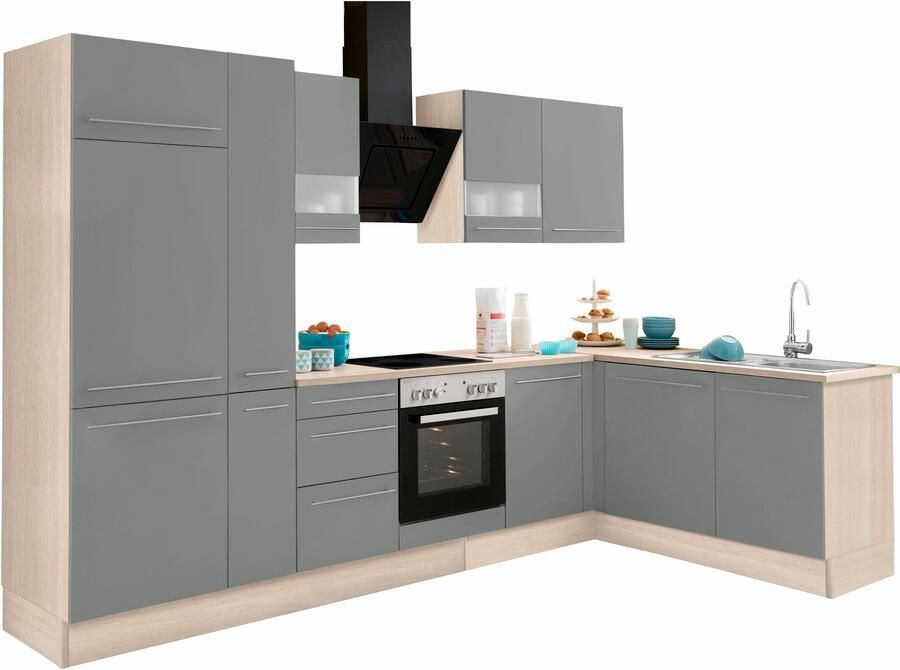 OPTIFIT Hoekkeuken Bern Breedte 315x175 cm naar keuze met elektrische apparaten verstelbare poten - Foto 5