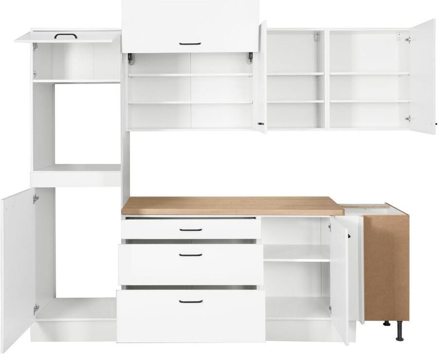 OPTIFIT Hoekkeuken Elga Premium keuken met soft-close functie opstelbreedte 265 x 175 cm - Foto 4