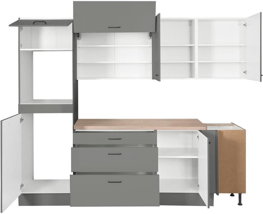 OPTIFIT Hoekkeuken Elga Premium keuken met soft-close functie opstelbreedte 265 x 175 cm - Foto 2