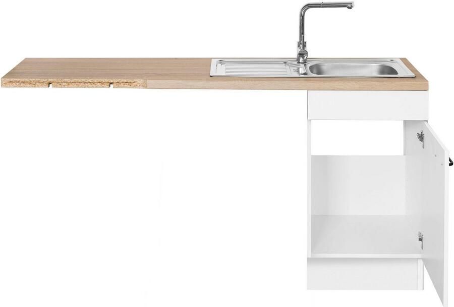 OPTIFIT Hoekkeuken Elga Premium keuken soft-close functie volledig uittrekbaar opstelbreedte 225x175cm - Foto 6