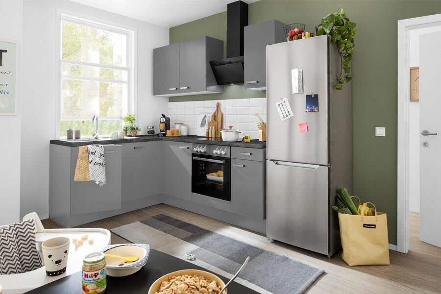 OPTIFIT Hoekkeuken Parma zonder elektrische apparaten breedte 215x175 cm - Foto 5