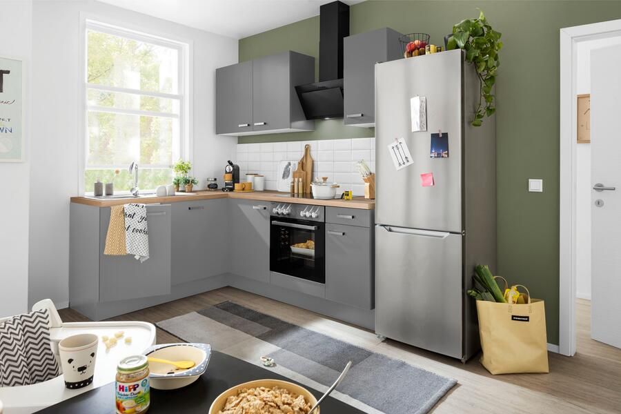 OPTIFIT Hoekkeuken Parma zonder elektrische apparaten breedte 215x175 cm - Foto 6