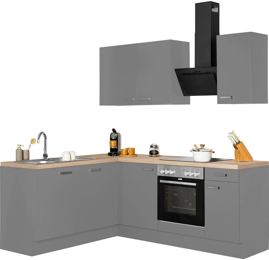 OPTIFIT Hoekkeuken Parma zonder elektrische apparaten breedte 215x175 cm - Foto 2