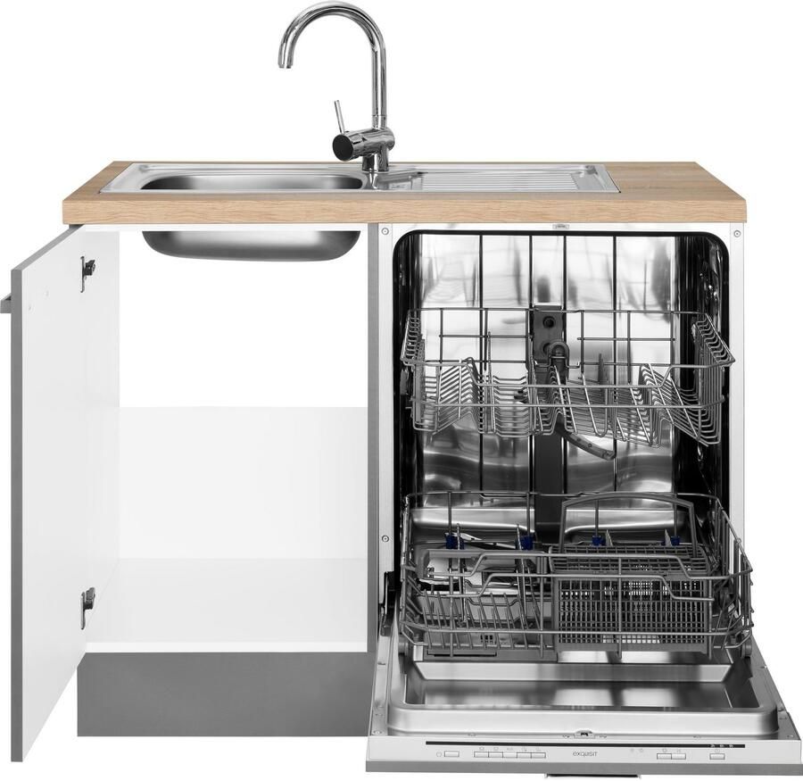 OPTIFIT Hoekkeuken Parma zonder elektrische apparaten breedte 215x175 cm