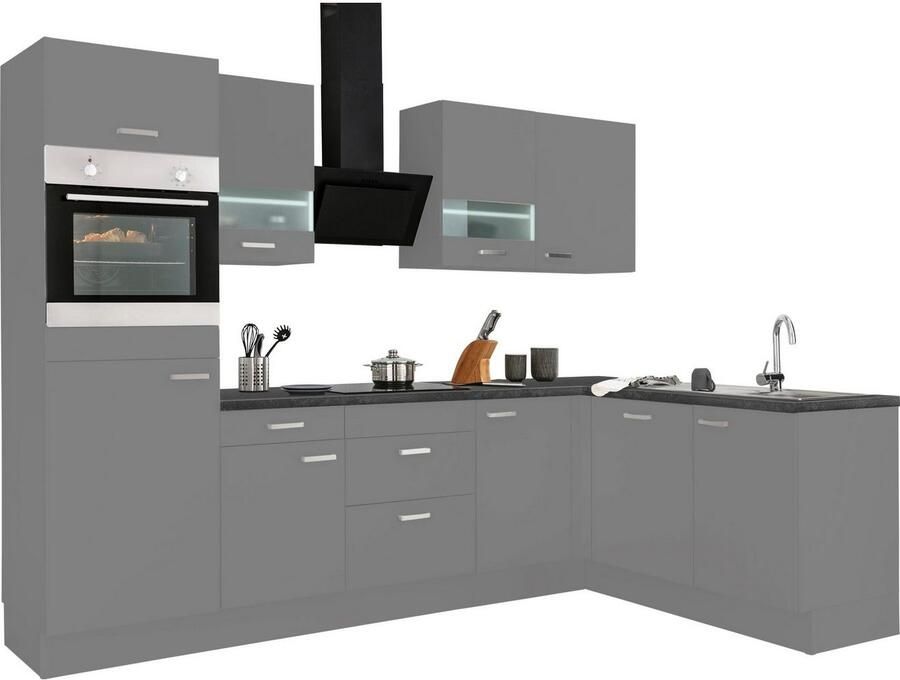 OPTIFIT Hoekkeuken Parma zonder elektrische apparaten breedte 285 x 175 cm - Foto 2