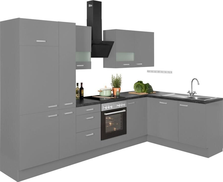 OPTIFIT Hoekkeuken Parma zonder elektrische apparaten breedte 315 x 175 cm