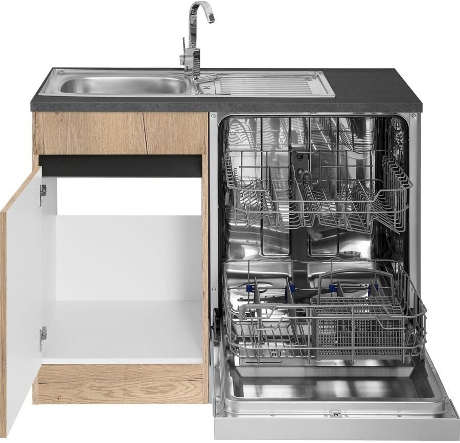 OPTIFIT Hoekkeuken Roth Afmetingen 210x175 cm naar keuze met elektrische apparaten push-to-open-functie - Foto 3