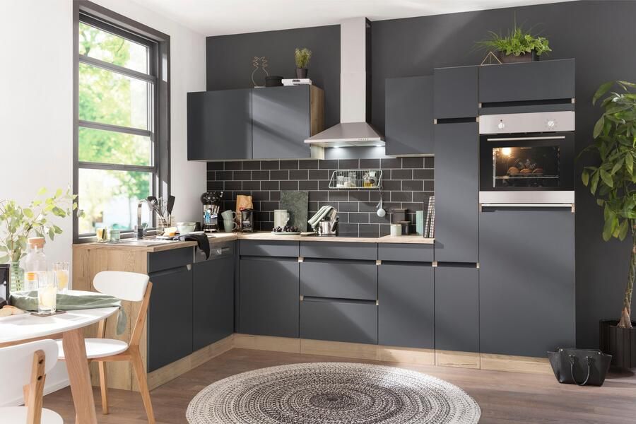 OPTIFIT Hoekkeuken Roth Afmetingen 300x175 cm naar keuze met elektrische apparaten met apothekerskast - Foto 6