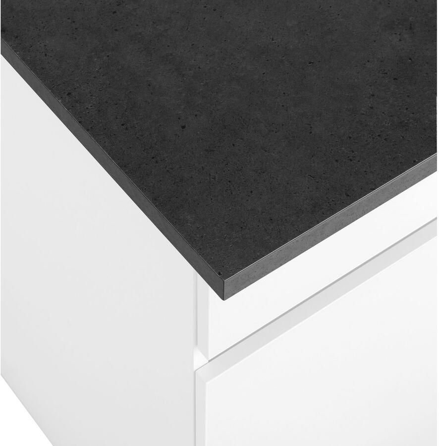 OPTIFIT Hoekkeuken Roth Afmetingen 300x175 cm naar keuze met elektrische apparaten met apothekerskast