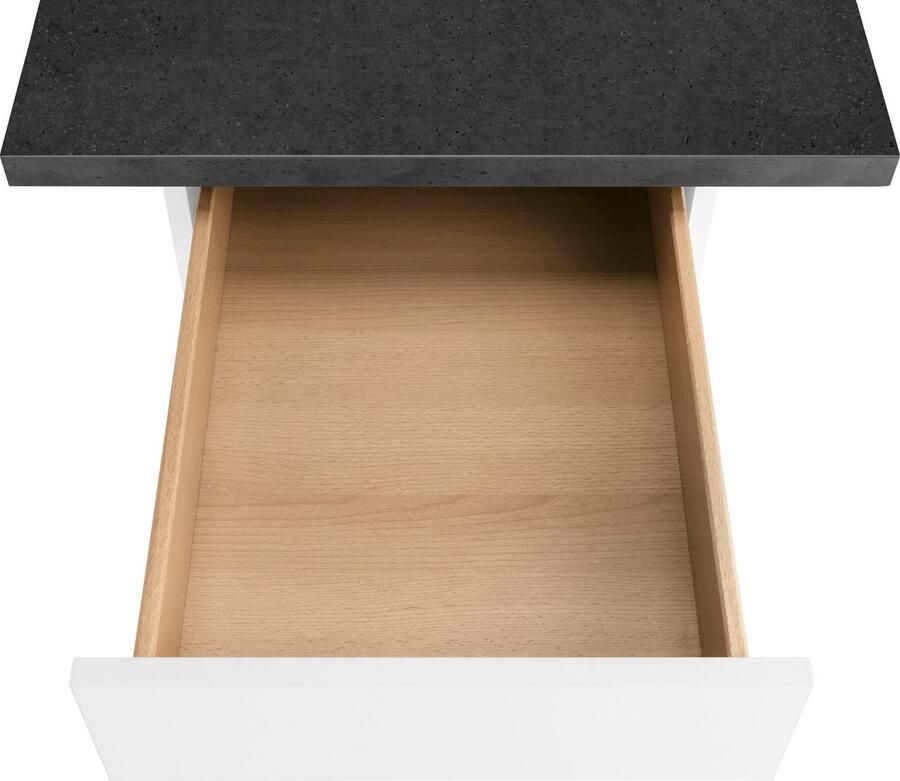 OPTIFIT Hoekkeuken Roth Afmetingen 300x175 cm naar keuze met elektrische apparaten met apothekerskast - Foto 4