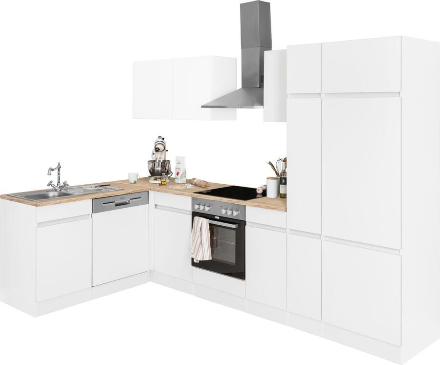 OPTIFIT Hoekkeuken Roth Afmetingen 300x175 cm naar keuze met elektrische apparaten met apothekerskast - Foto 10