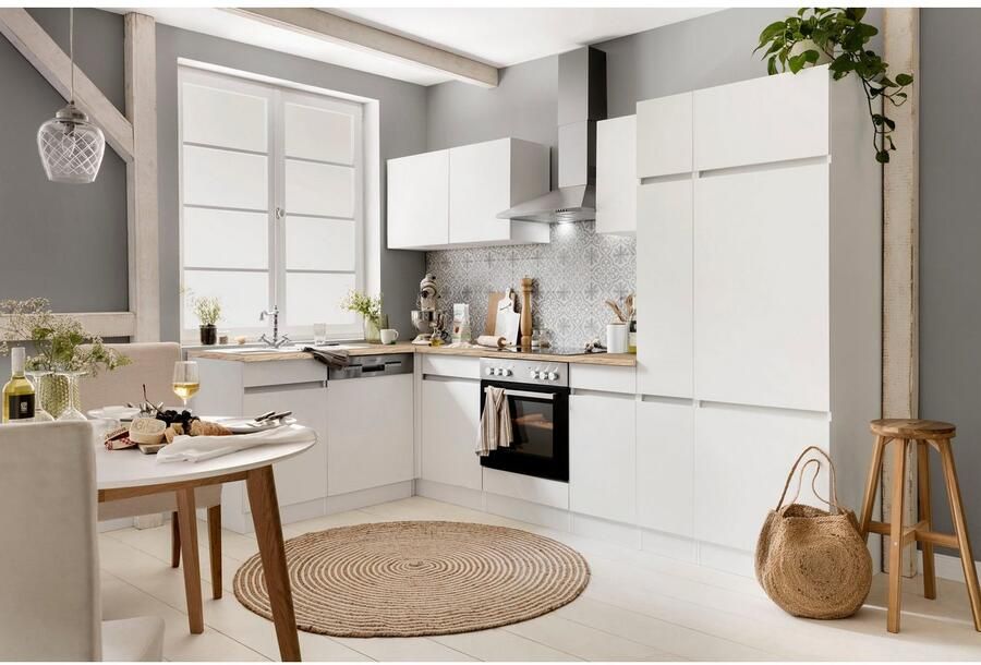 OPTIFIT Hoekkeuken Roth Afmetingen 300x175 cm naar keuze met elektrische apparaten met apothekerskast - Foto 6