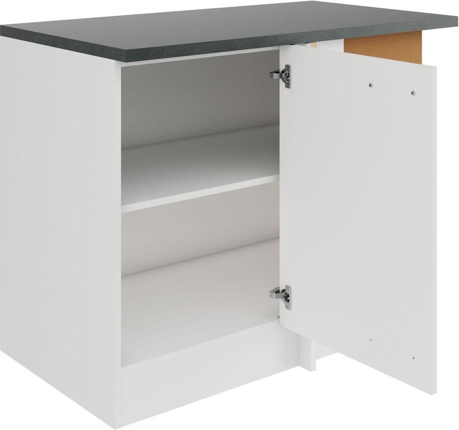 OPTIFIT Hoekonderkast Bella Breedte 100 cm deuropening verwisselbaar