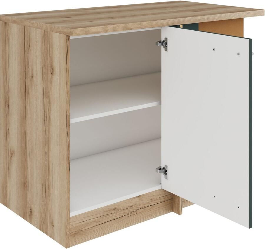 OPTIFIT Hoekonderkast Bella Breedte 100 cm deuropening verwisselbaar