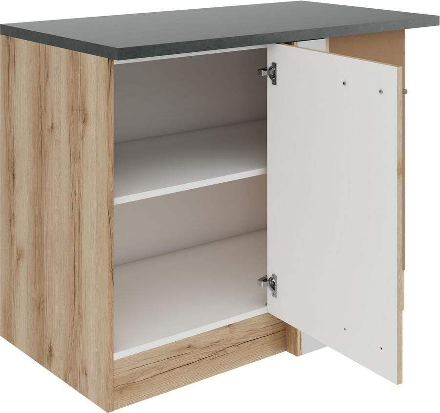 OPTIFIT Hoekonderkast Bella Breedte 100 cm voor verdere inrichting met een vaatwasser
