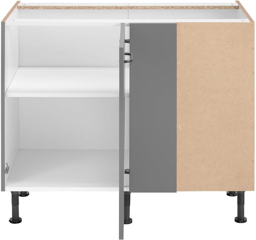 OPTIFIT Hoekonderkast Elga met soft-close-functie in hoogte verstelbare poten breedte 100 cm - Foto 2