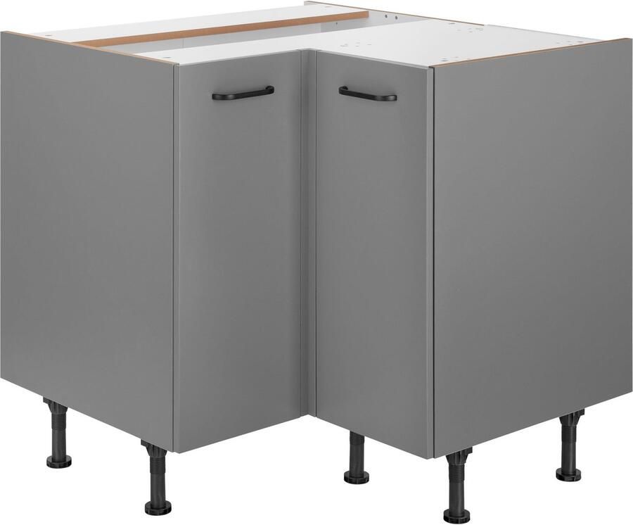 OPTIFIT Hoekonderkast Elga met soft-close-functie in hoogte verstelbare poten breedte 90x90 cm - Foto 4