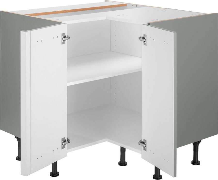 OPTIFIT Hoekonderkast Elga met soft-close-functie in hoogte verstelbare poten breedte 90x90 cm - Foto 5