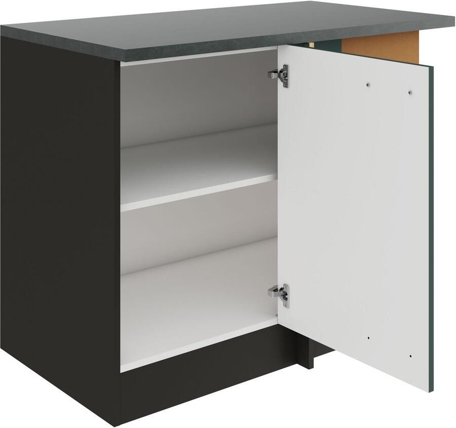 OPTIFIT Hoekonderkast Palma Breedte 100 cm deuropening verwisselbaar