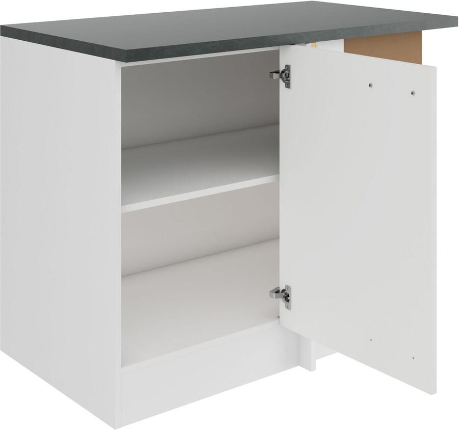 OPTIFIT Hoekonderkast Palma Breedte 100 cm deuropening verwisselbaar